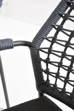 Barista Dining Stoel - Blauw - Incl. Kussen -Buitentuinwinkel barista dining stoel blauw incl kussen 5 3