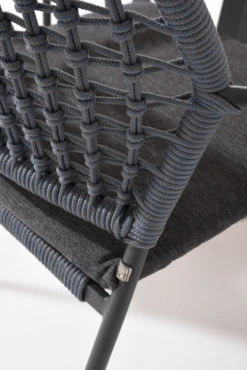 Barista Dining Stoel - Blauw - Incl. Kussen -Buitentuinwinkel barista dining stoel blauw incl kussen 6 3