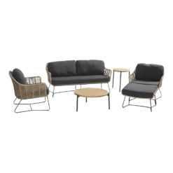 Belmond Lounge Bank 2.5-zits - Incl. Kussens 2 Belmond Lounge Bank 2.5-zits - Incl. Kussens -Buitentuinwinkel belmond lounge bank 25 zits incl kussens 3 1