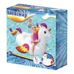 Bestway Fantasy Unicorn Opblaasfiguur - 150cm -Buitentuinwinkel bestway fantasy unicorn opblaasfiguur 150cm 3