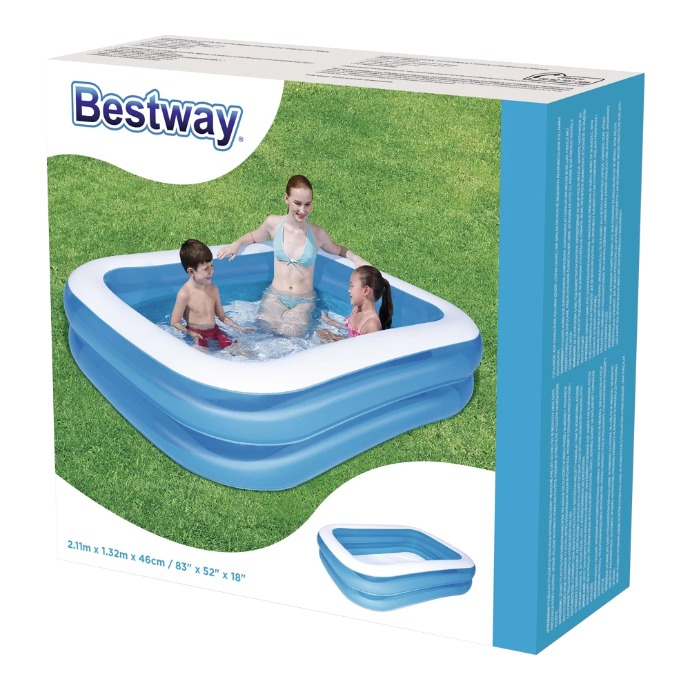 Bestway Opblaasbaar zwembad - Familie - 211x132x46cm Bestway Opblaasbaar Zwembad - Familie - 211x132x46cm -Buitentuinwinkel