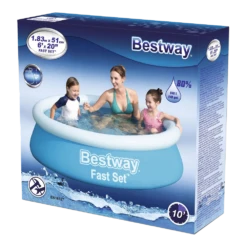 Bestway Opblaasbaar Zwembad - Fast Set - 183x51cm -Buitentuinwinkel bestway opblaasbaar zwembad fast set 183x51cm 5