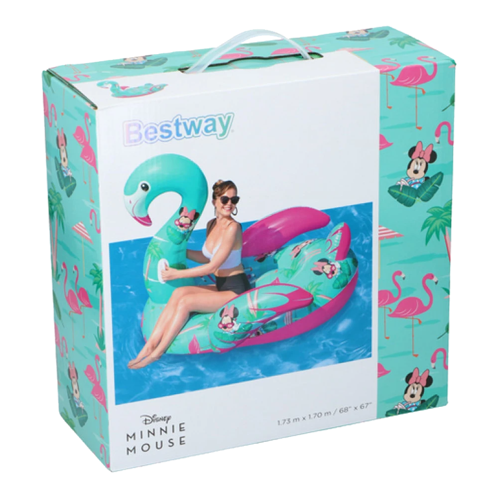 Bestway Ride on Flamingo Opblaasfiguur - 173x170cm Bestway Ride On Flamingo Opblaasfiguur - 173x170cm -Buitentuinwinkel