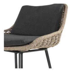 Bohemian Bar Stoel - Naturel - Incl. Kussen -Buitentuinwinkel bohemian bar stoel naturel incl kussen 4 1