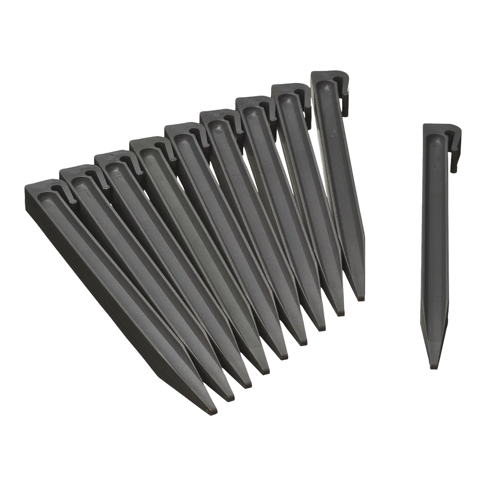 Borderrandpennen 26,7cm - 10 stuks - Grijs - Nature Borderrandpennen 26,7cm - 10 Stuks - Grijs - Nature -Buitentuinwinkel borderrandpennen 26 7cm 10 stuks grijs nature 1