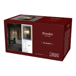 Konstsmide Brindisi Wandlamp 230V 13x26cm E27 Transparant Glas, Max 1x 20W -Buitentuinwinkel brindisi wandlamp 230v 13x26cm e27 transparant glas max 1x 20w netstroom 5