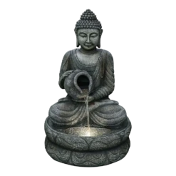 Buddha Met Waterkruik - 81cm Hoog - Polystone