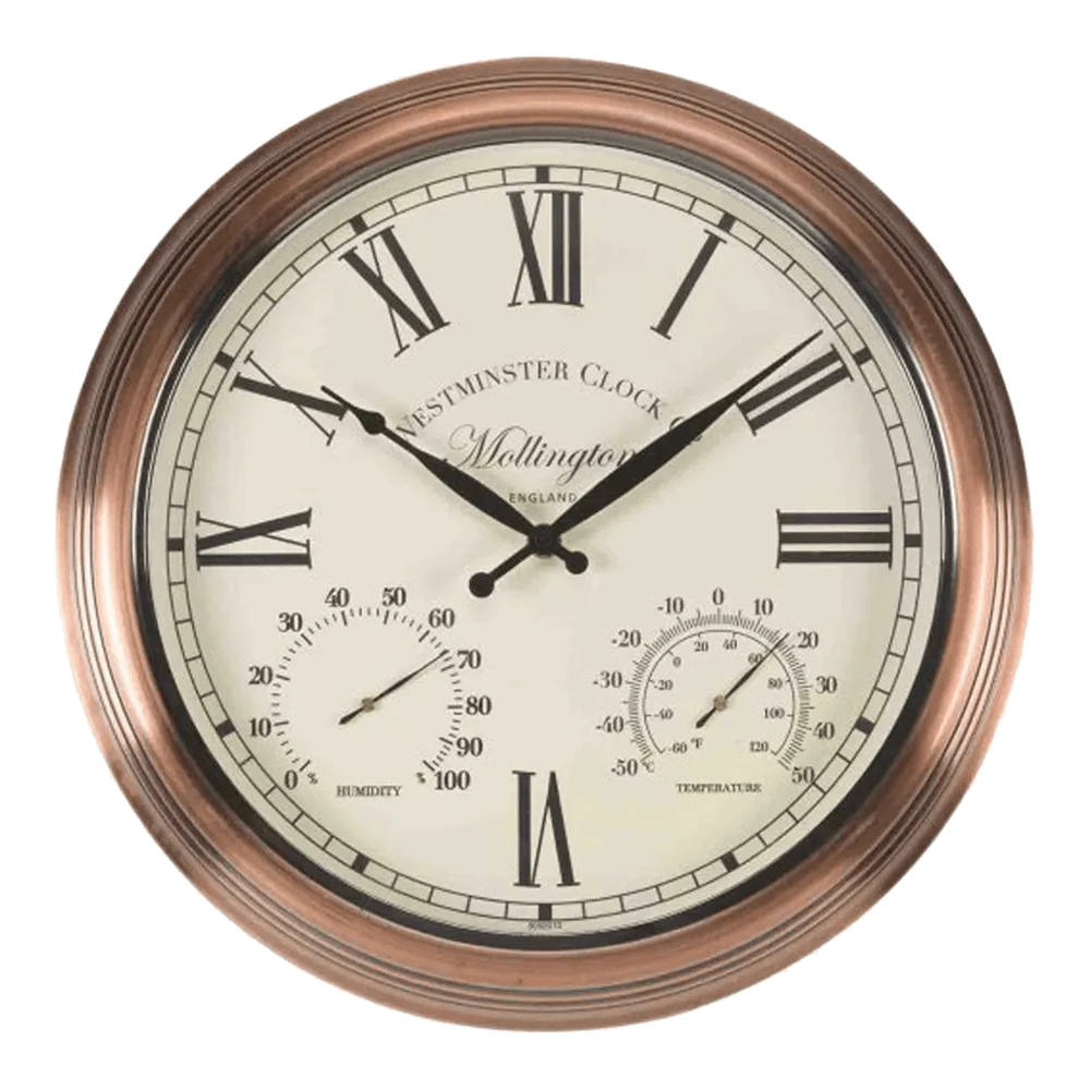 Buitenklok Mollington - 3in1 - 38cm Buitenklok Mollington - 3in1 - 38cm -Buitentuinwinkel buitenklok mollington 3in1 38cm buitenklokken 1