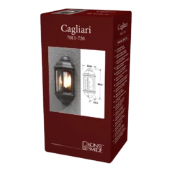 Konstsmide Cagliari 230V Wandlampr Flush 36cm, E27 Max 100W -Buitentuinwinkel cagliari 230v wandlampr flush 36cm e27 max 100w netstroom 3