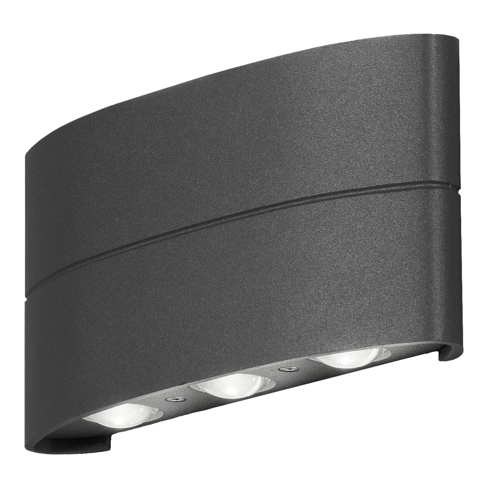 Konstsmide Chieri PowerLED 230V Wandlamp Flush Double Three LED, 6x 1.33W -Buitentuinwinkel