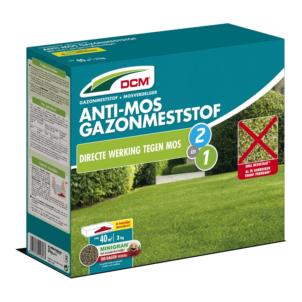 DCM Anti-mos Gazonmeststof - 3kg - Gazonmeststof DCM Anti-mos Gazonmeststof - 3kg - Gazonmeststof -Buitentuinwinkel dcm anti mos gazonmeststof 3kg gazonmest 1