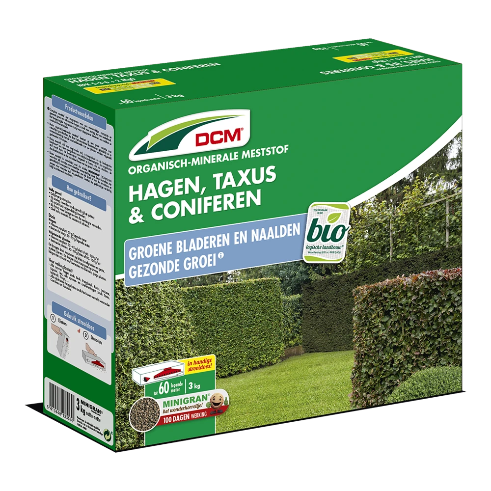 DCM Meststof Hagen, Taxus & Coniferen - 3kg - Tuinplanten voeding DCM Meststof Hagen, Taxus & Coniferen - 3kg - Tuinplanten Voeding -Buitentuinwinkel
