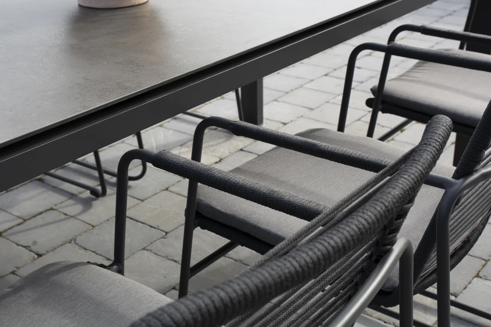 Elba Dining Stoel - Antraciet - Incl. kussen Elba Dining Stoel - Antraciet - Incl. Kussen -Buitentuinwinkel elba dining stoel antraciet incl kussen 4 3