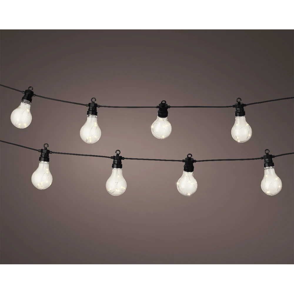 Feestverlichting 20 Micro LED Steady buiten - 950cm - Warm wit Lumineo Feestverlichting 20 Micro LED Steady Buiten - 950cm - Warm Wit -Buitentuinwinkel feestverlichting 20 micro led steady buiten 950cm warm wit netstroom 2