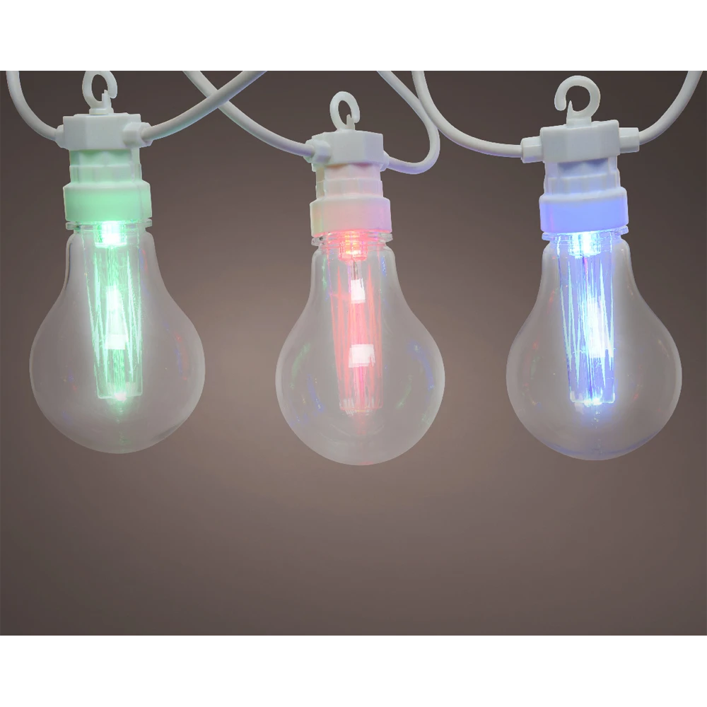 Feestverlichting lichtsnoer - 950cm - 20 LEDS - Multi Lumineo Feestverlichting Lichtsnoer - 950cm - 20 LEDS - Multi -Buitentuinwinkel feestverlichting lichtsnoer 950cm 20 leds multi netstroom 2 3