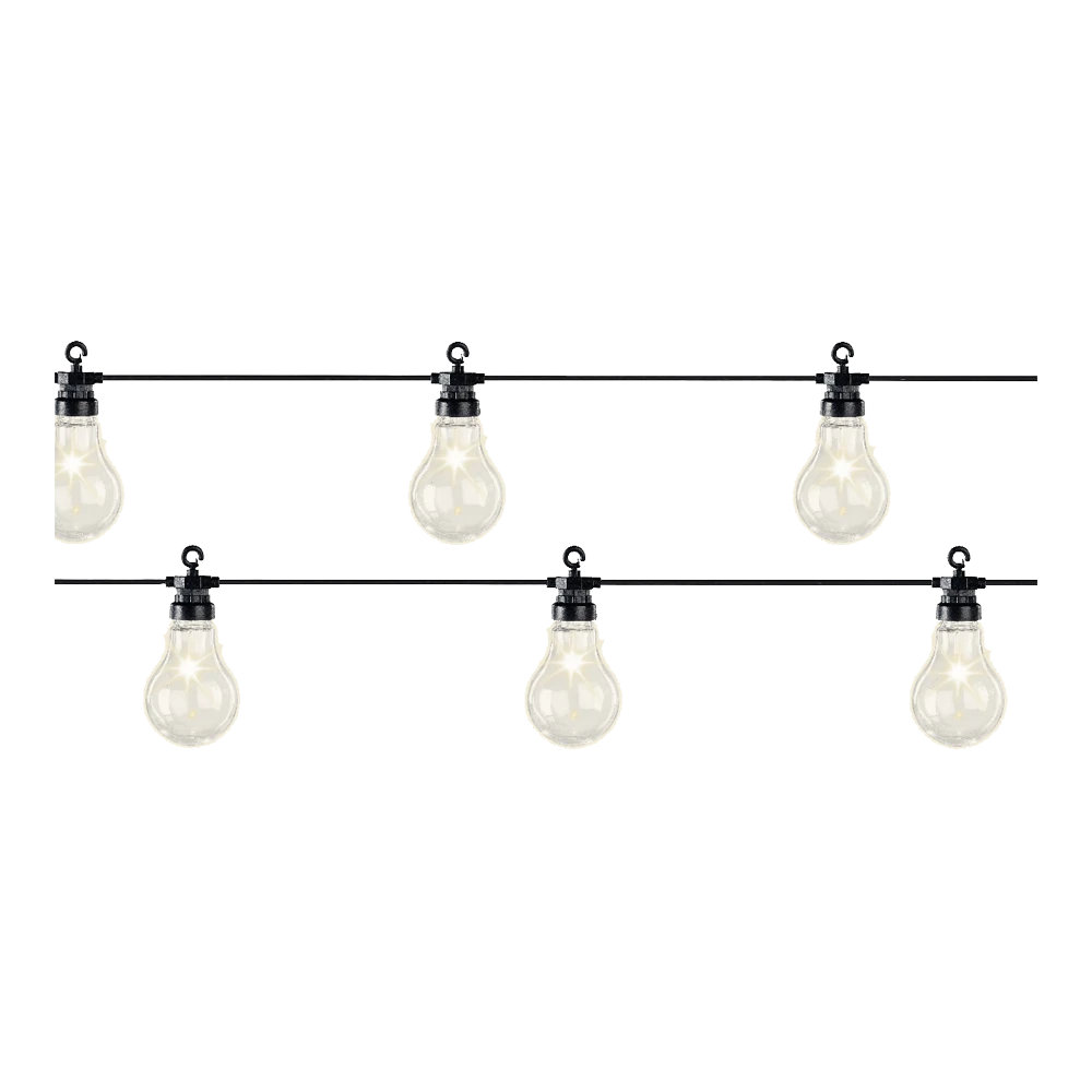 Lumineo Feestverlichting Lichtsnoer - Classic Vorm - 950cm - 20 LEDS - Warm Wit -Buitentuinwinkel feestverlichting lichtsnoer classic vorm 950cm 20 leds warm wit netstroom 4 3