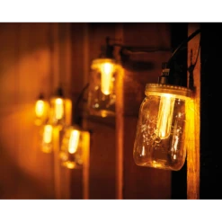 Lumineo Feestverlichting Lichtsnoer Weckpotjes - 950cm - 20 LEDS - Klassiek Warm -Buitentuinwinkel feestverlichting lichtsnoer weckpotjes 950cm 20 leds klassiek warm netstroom 3 3