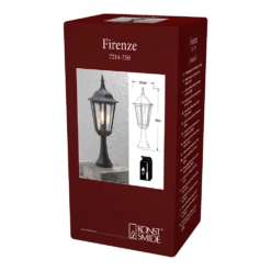 Konstsmide Firenze 1-lichts Kleine/Staande Buitenlamp 55cm, E27 Max 100W -Buitentuinwinkel firenze 1 lichts kleine staande buitenlamp 55cm e27 max 100w netstroom 3