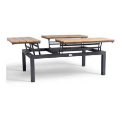 Flip-Up Coffee Tafel - 120 X 79 X 42 Cm - Teak -Buitentuinwinkel flip up coffee tafel 120x79x42 cm teak 4