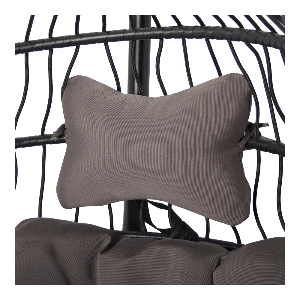 Hangstoel Norway - Inklapbaar - Zwart/Bruin Hangstoel Norway - Inklapbaar - Zwart/Bruin -Buitentuinwinkel hangstoel norway inklapbaar zwart bruin 2