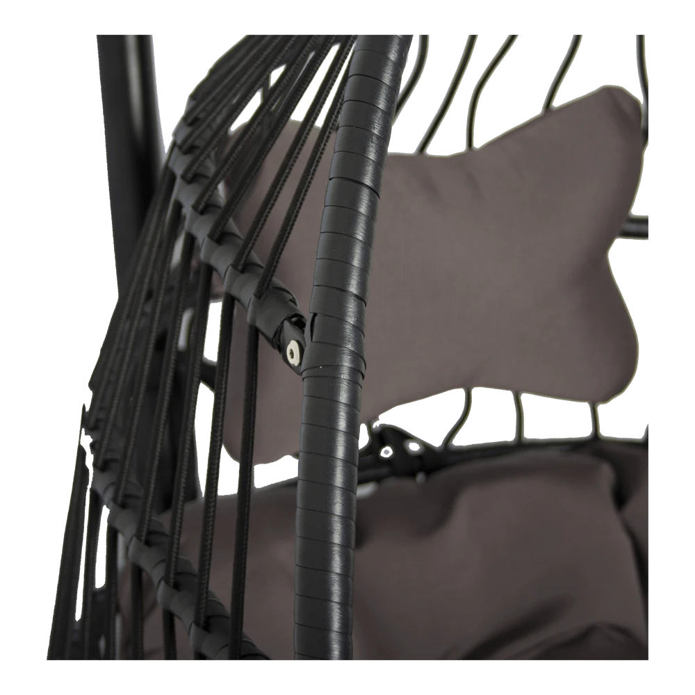 Hangstoel Norway - Inklapbaar - Zwart/Bruin Hangstoel Norway - Inklapbaar - Zwart/Bruin -Buitentuinwinkel hangstoel norway inklapbaar zwart bruin 4