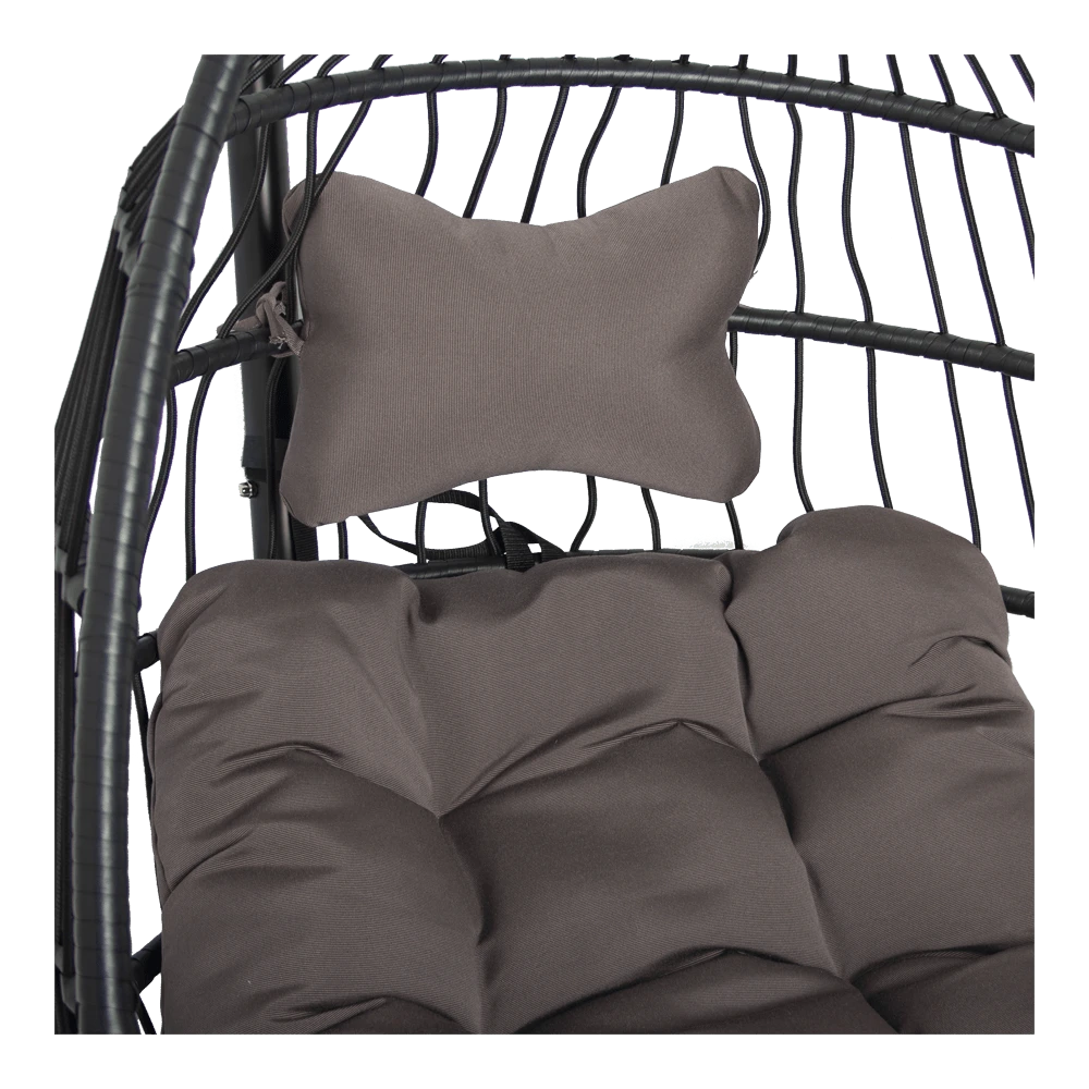 Hangstoel Norway - Inklapbaar - Zwart/Bruin Hangstoel Norway - Inklapbaar - Zwart/Bruin -Buitentuinwinkel hangstoel norway inklapbaar zwart bruin 6