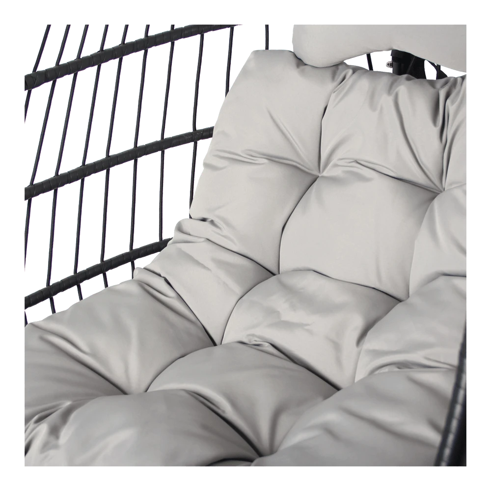 Hangstoel Norway - Inklapbaar - Zwart/Grijs Hangstoel Norway - Inklapbaar - Zwart/Grijs -Buitentuinwinkel hangstoel norway inklapbaar zwart grijs 3