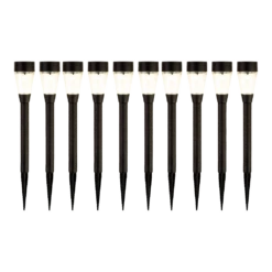 Lumineo LED Solar Tuinlamp - D6 X H32cm - Zwart - 10st. 3 Lumineo LED Solar Tuinlamp - D6 X H32cm - Zwart - 10st. -Buitentuinwinkel led solar tuinlamp d6 x h32cm zwart 10st solar 4