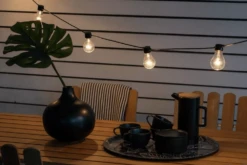 Lichtsnoer Feestverlichting Peer LED Koppelbaar + Dimbaar - Startset - 10m - 20 LED's - Konstsmide -Buitentuinwinkel lichtsnoer feestverlichting peer led koppelbaar dimbaar startset 10m 20 led s 4