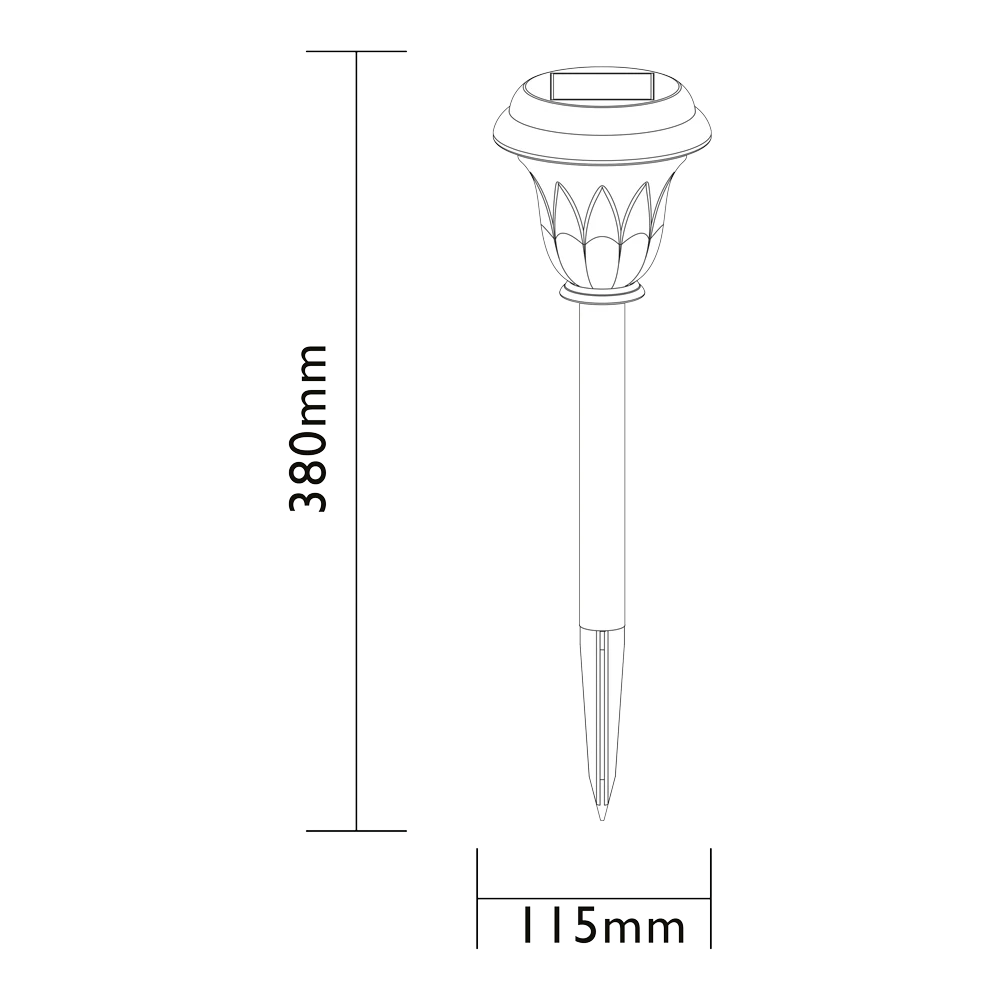 Luxform Hybride Solar tuinlamp Vermont 10 Lumen Luxform Hybride Solar Tuinlamp Vermont 10 Lumen -Buitentuinwinkel