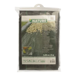 Nature - Gronddoek Zwart 5,20x5m -Buitentuinwinkel nature gronddoek zwart 5 20x5m 5 2