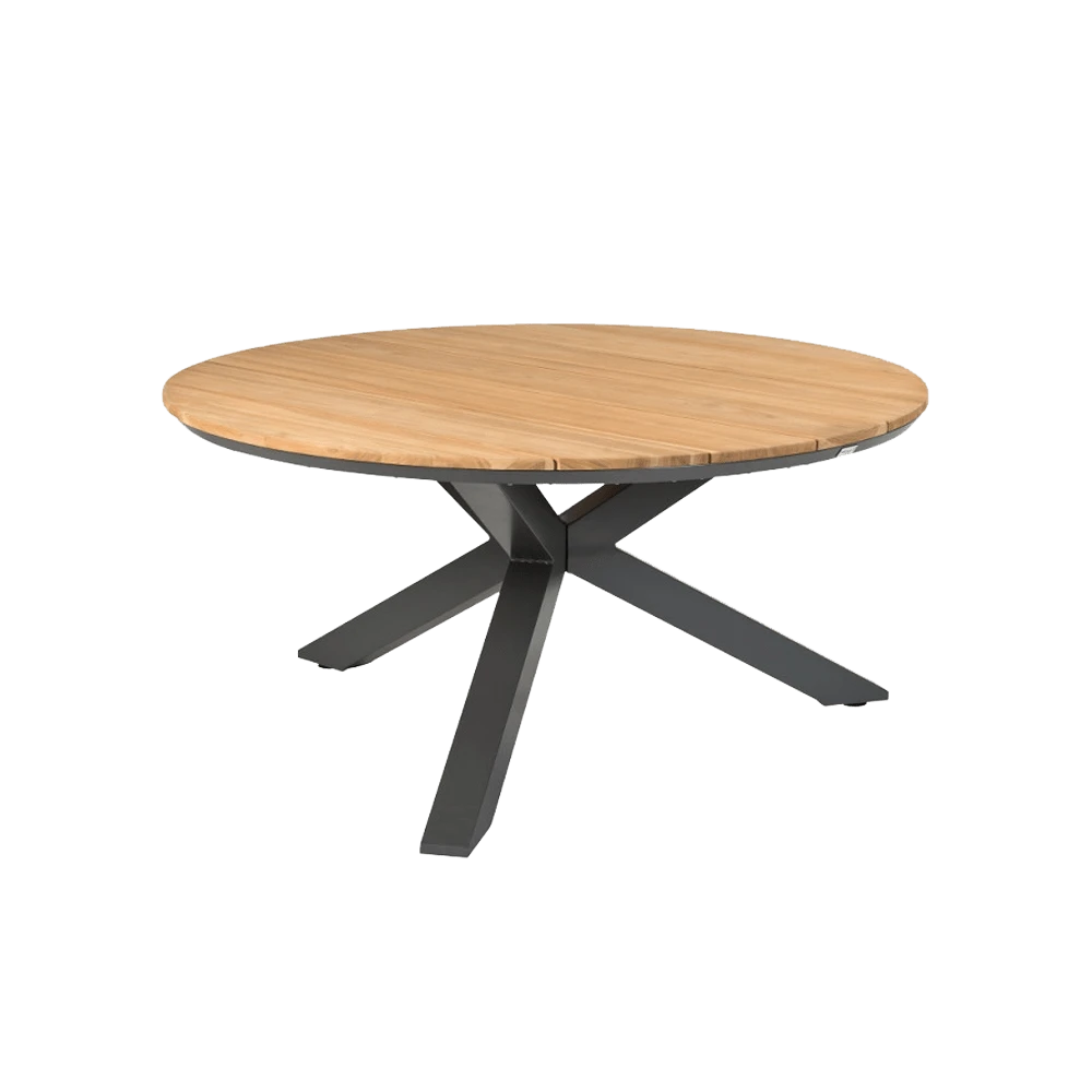 Omnigo Dining Tafel - 150 u00d8 cm - Teak Omnigo Dining Tafel - 150 U00d8 Cm - Teak -Buitentuinwinkel omnigo dining tafel 150 cm teak 1