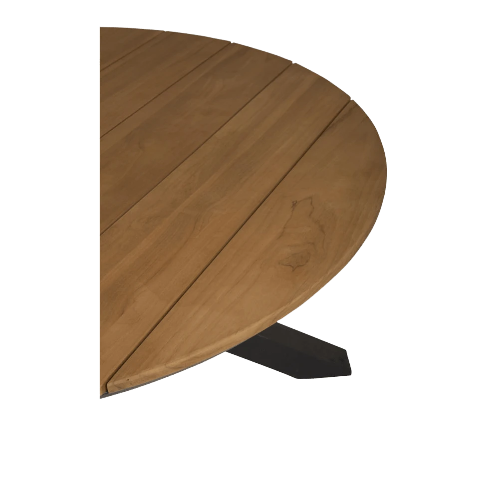Omnigo Dining Tafel - 150 u00d8 cm - Teak Omnigo Dining Tafel - 150 U00d8 Cm - Teak -Buitentuinwinkel omnigo dining tafel 150 cm teak 2