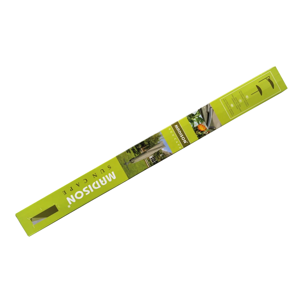 Parasolhoes voor Hangende en Staande Parasols - Grijs Madison Parasolhoes Voor Hangende En Staande Parasols - Grijs -Buitentuinwinkel parasolhoes voor hangende en staande parasols grijs 1 1