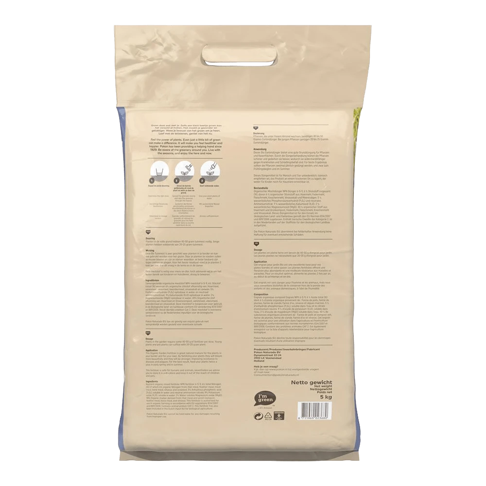 Pokon Bio Tuinmest 5kg - Tuinplanten voeding, Gazonmeststof Pokon Bio Tuinmest 5kg - Tuinplanten Voeding, Gazonmeststof -Buitentuinwinkel pokon bio tuinmest 5kg tuinplanten voeding gazonmeststof 2