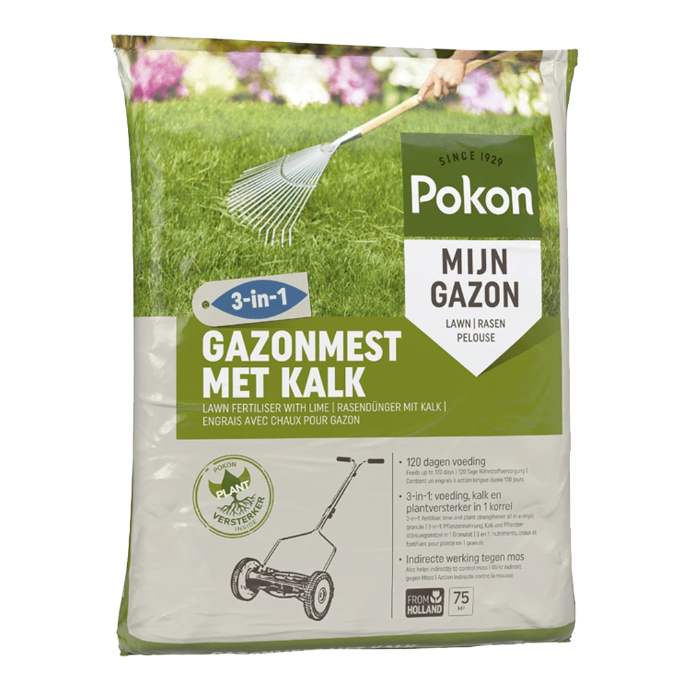 Pokon Gazonmest Met Kalk 5kg Voor 75mu00b2 - Gazonmeststof, Gazonkalk -Buitentuinwinkel pokon gazonmest met kalk 5kg voor 75m gazonmeststof gazonkalk 1 1