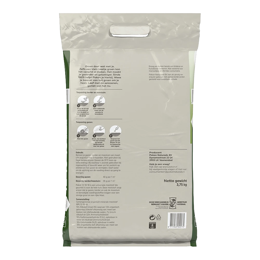 Pokon Tuinmest 12-10-18 3,75kg - Tuinplanten voeding, Gazonmeststof Pokon Tuinmest 12-10-18 3,75kg - Tuinplanten Voeding, Gazonmeststof -Buitentuinwinkel pokon tuinmest 12 10 18 3 75kg tuinplanten voeding gazonmeststof 2 1