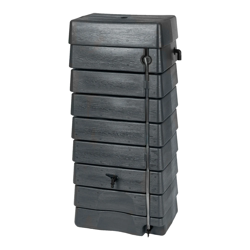 Regentank 276L kunststof - Antraciet - H135x60x40cm - Nature Regentank 276L Kunststof - Antraciet - H135x60x40cm - Nature -Buitentuinwinkel
