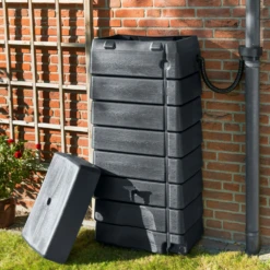 Regentank 276L Kunststof - Antraciet - H135x60x40cm - Nature 3 Regentank 276L Kunststof - Antraciet - H135x60x40cm - Nature -Buitentuinwinkel regentank 276l kunststof antraciet h135x60x40cm 4 1