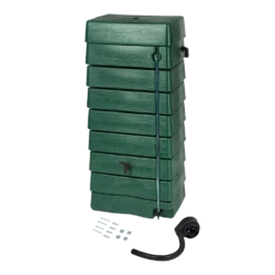 Regentank 276L Kunststof - Groen - H135x60x40cm - Nature