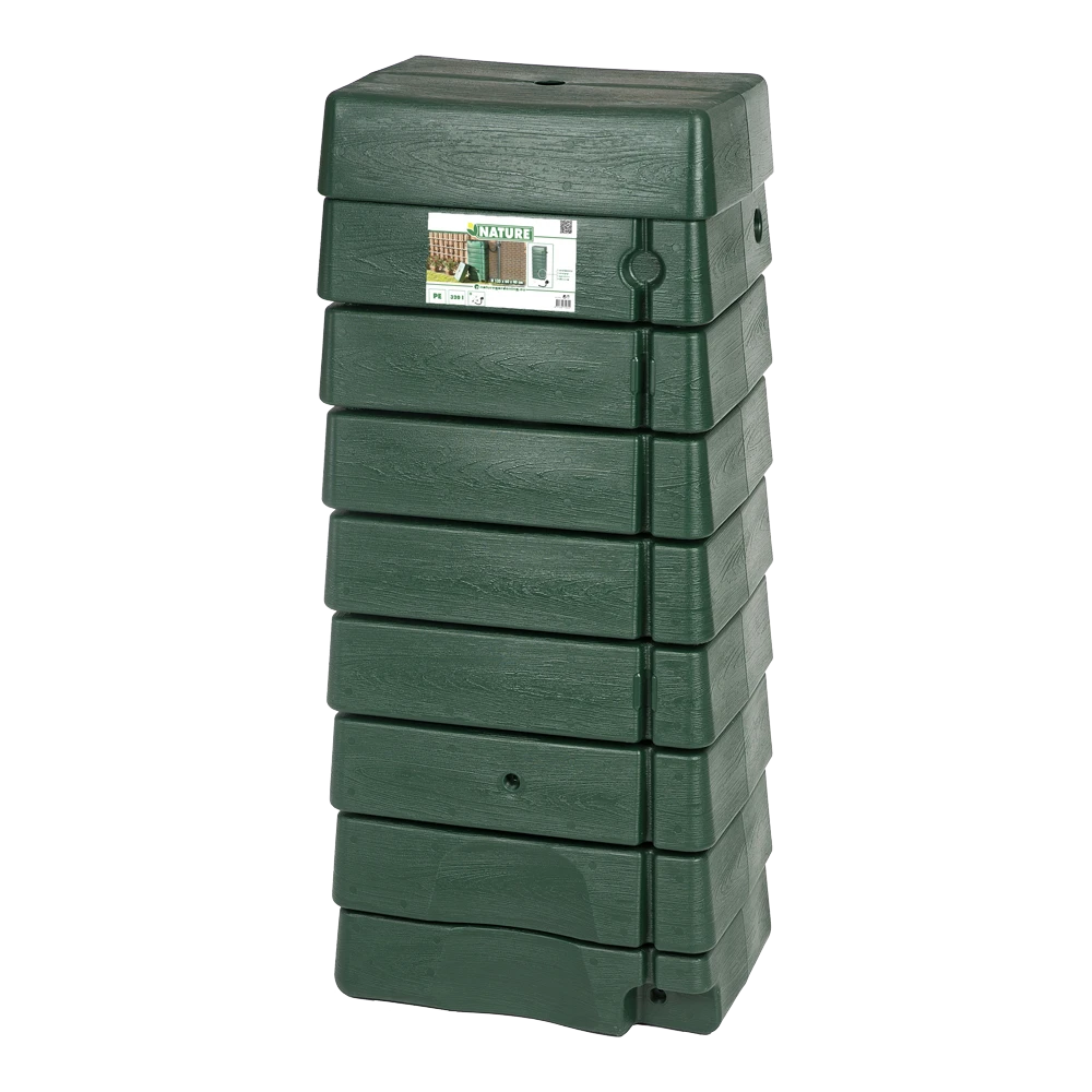 Regentank 276L kunststof - Groen - H135x60x40cm - Nature Regentank 276L Kunststof - Groen - H135x60x40cm - Nature -Buitentuinwinkel