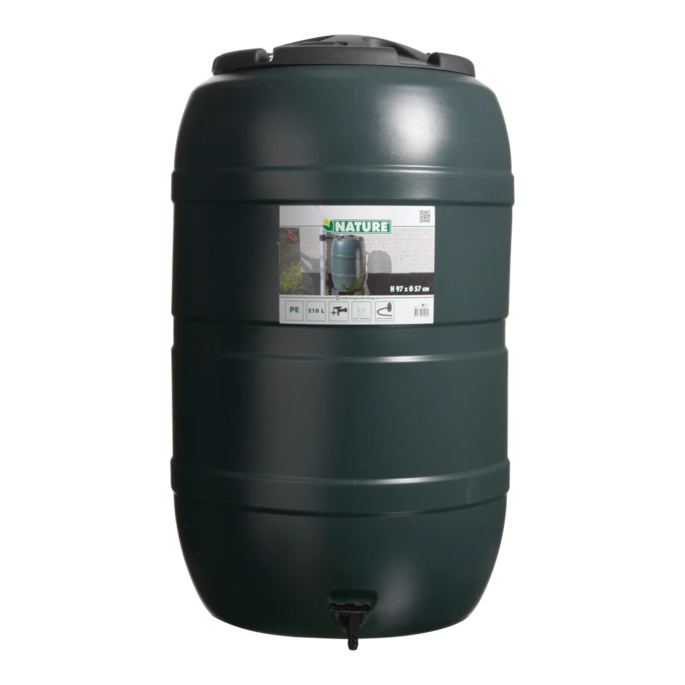 Regenton 210L - Groen - H97xu00d857cm - Nature Regenton 210L - Groen - H97xu00d857cm - Nature -Buitentuinwinkel