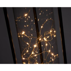 Lumineo Solar Lantaarn - LED - D20 X H49cm - Zwart -Buitentuinwinkel solar lantaarn led d20 x h49cm zwart solar 4 3