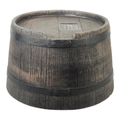 Standaard Voor Nature Regenton 120L Met Houtlook - H30,5xu00d858cm - Nature