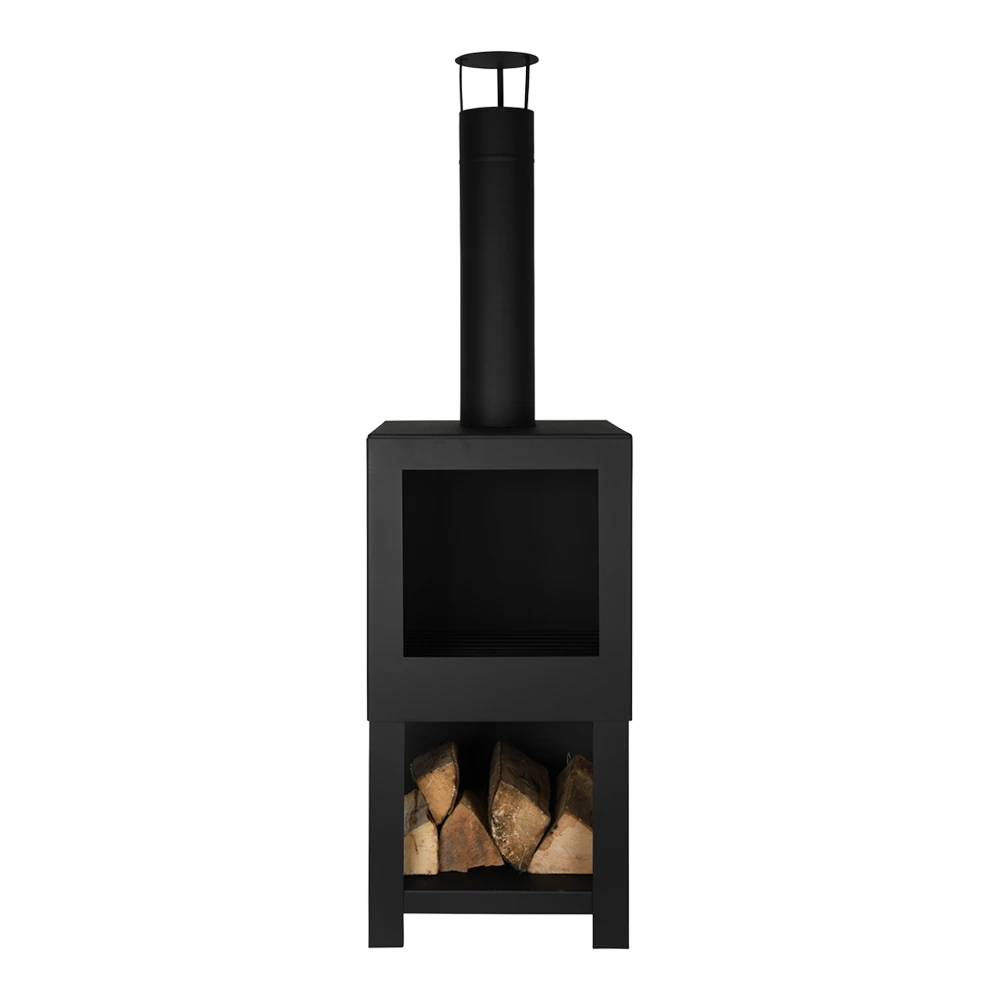 Tuinhaard met houtopslag - Fancy Flames Tuinhaard Met Houtopslag - Fancy Flames -Buitentuinwinkel tuinhaard met houtopslag fancy flames 1