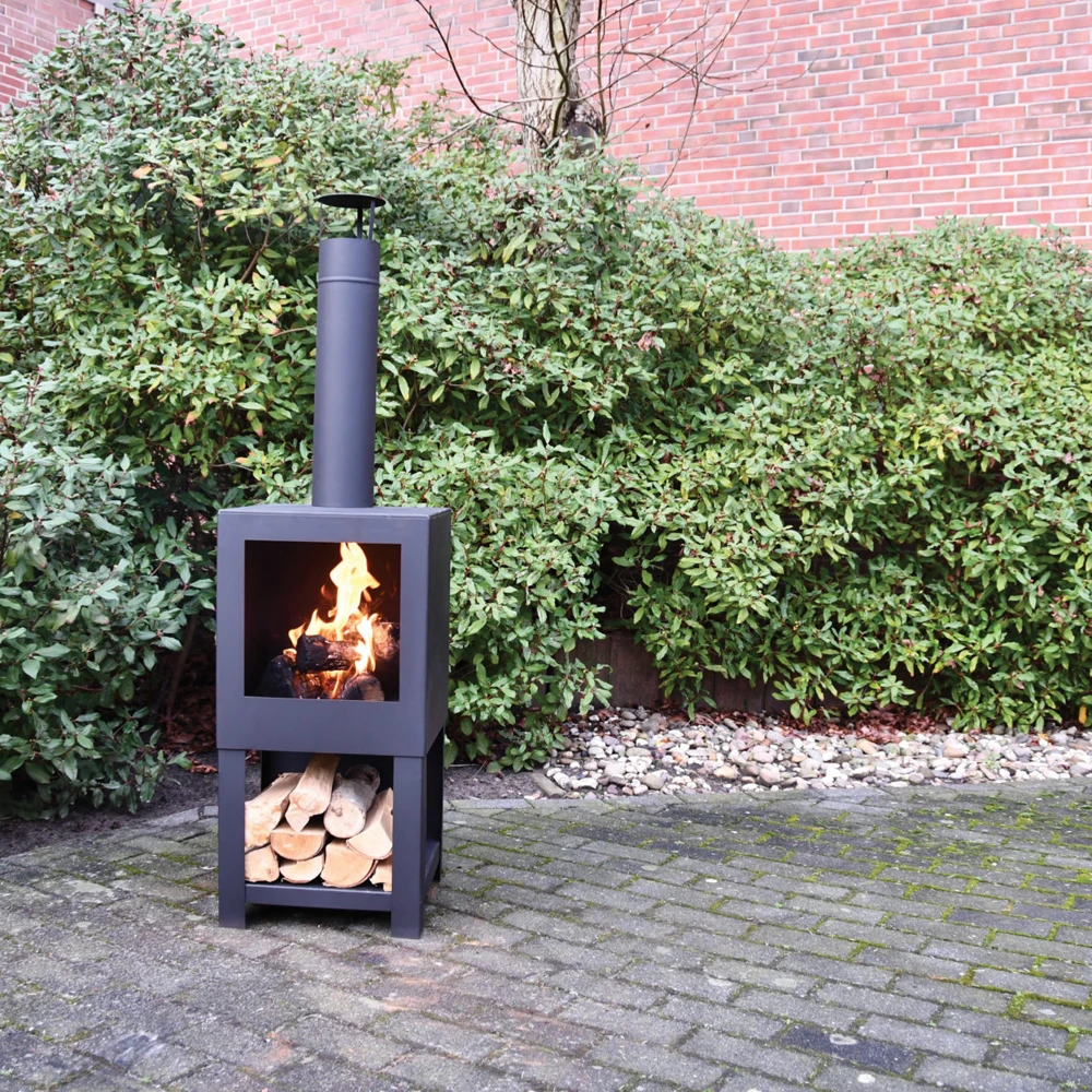 Tuinhaard met houtopslag - Fancy Flames Tuinhaard Met Houtopslag - Fancy Flames -Buitentuinwinkel tuinhaard met houtopslag fancy flames 6
