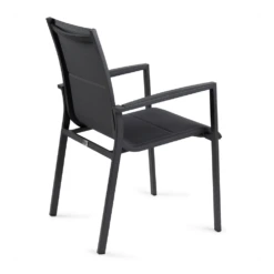 Buitentuinwinkel -Buitentuinwinkel tuinstoel foxx alu stapelbare stoel charcoal 2