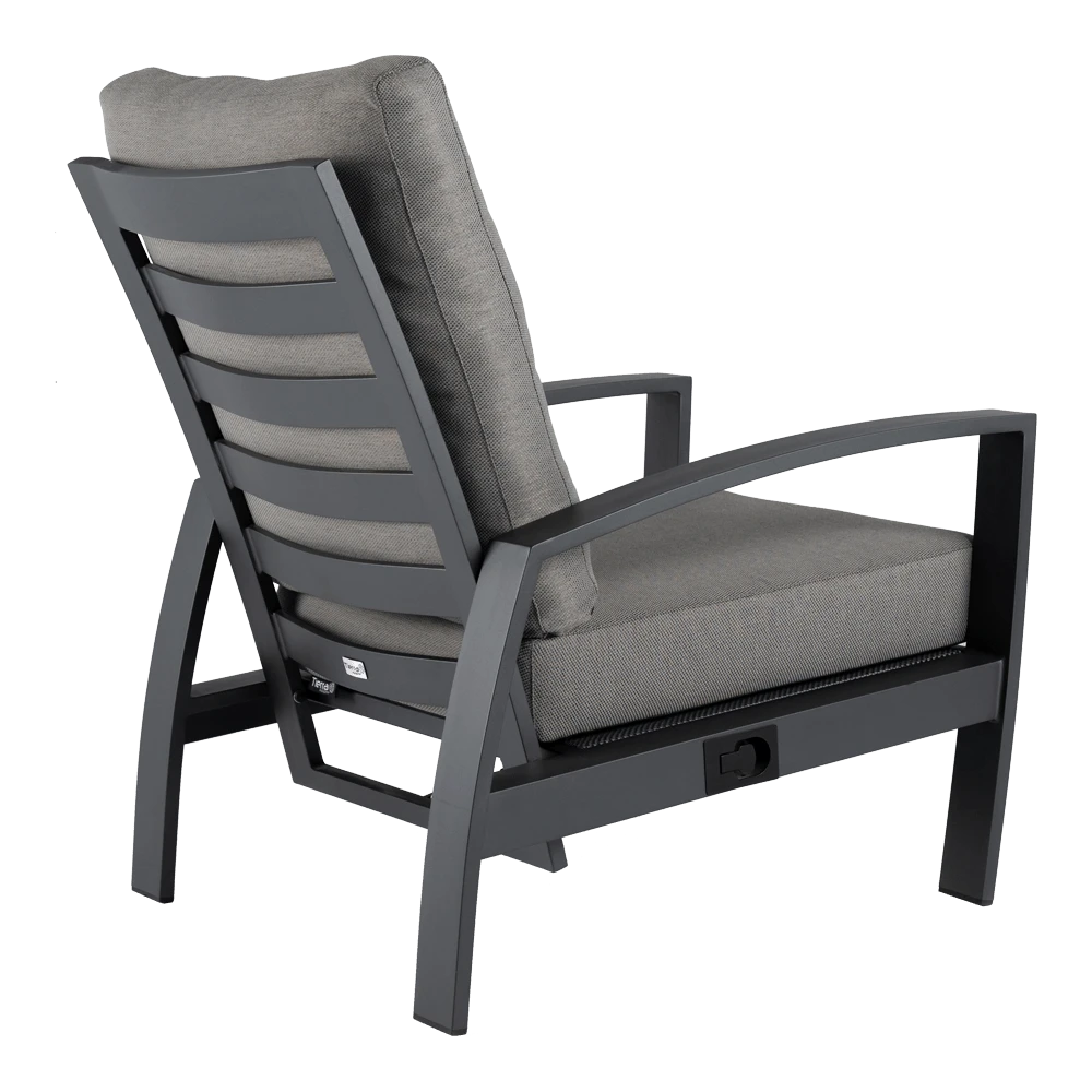 Valencia Loungestoel - Charcoal Valencia Loungestoel - Charcoal -Buitentuinwinkel valencia loungestoel charcoal 4 1