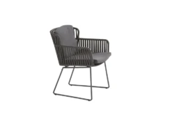 Vitali Dining Stoel - Antraciet - Incl. Kussens -Buitentuinwinkel vitali dining stoel antraciet incl kussens 4 2