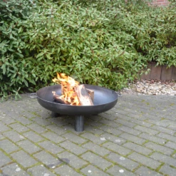 Vuuschaal Staal - D70cm - Fancy Flames -Buitentuinwinkel vuuschaal staal d70cm fancy flames 4